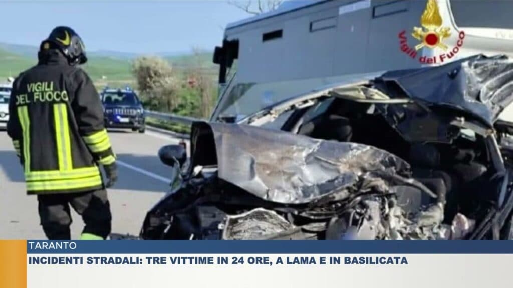 Taranto, giovedì nero sulle strade: tre vittime in poche ore