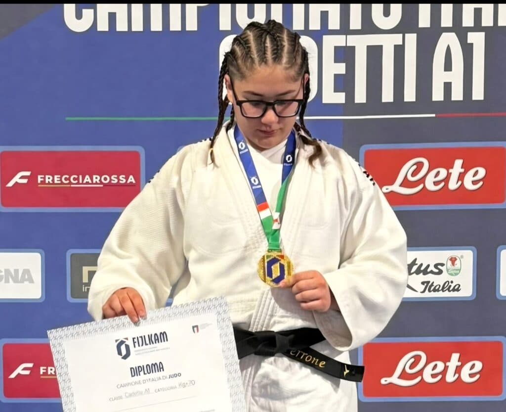 La judoka e salentina doc Floriana Perrone Campionessa Italiana cadetti A1