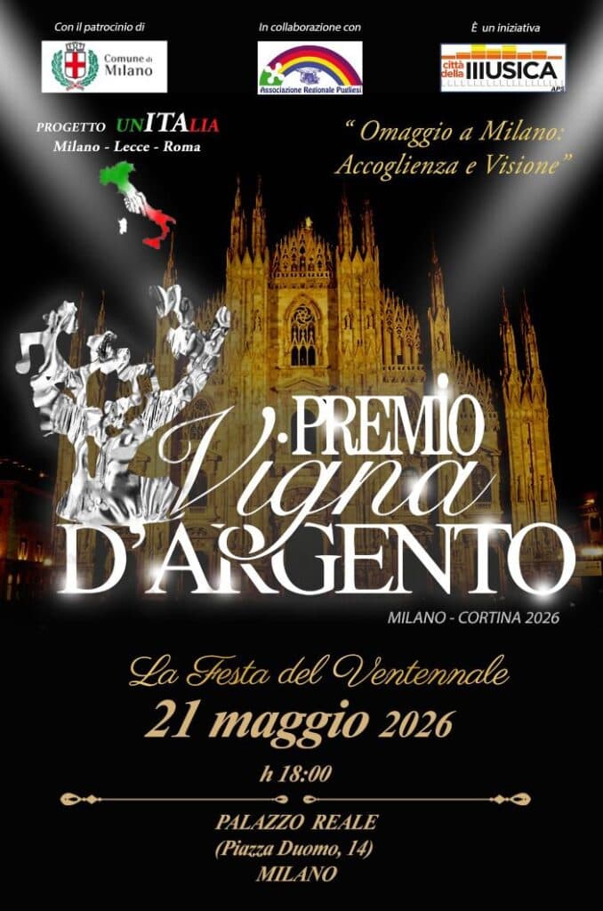 Dal Salento a Milano: tutto pronto per Il Premio Vigna d'Argento 2026