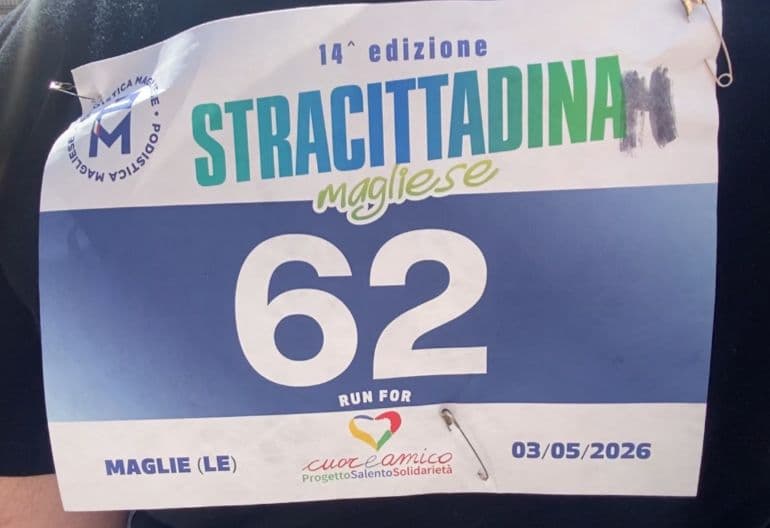 Maglie, la Stracittadina che corre per Cuore Amico: la carica dei 900
