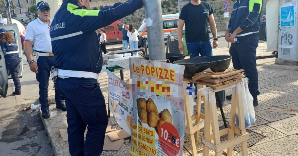 Sagra di San Nicola, stretta sugli abusivi: sequestrate sgagliozze e 400 bevande illegali
