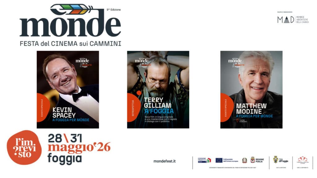 Spacey, Modine e Gilliam: ospiti internazionali al Mònde Fest 2026