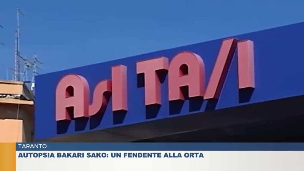 Taranto, Bakari Sako: un fendente colpì l'aorta