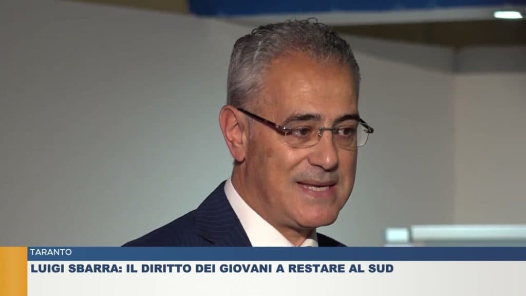 Il sottosegretario Sbarra a Taranto: il Sud la grande sfida, puntare sui giovani