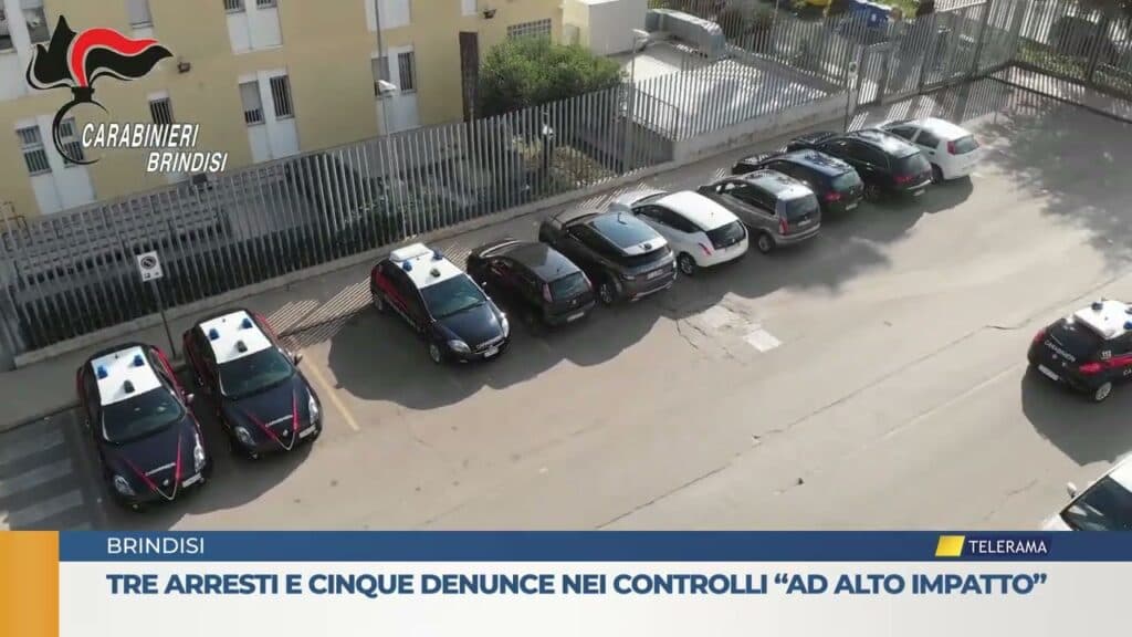 Tre arresti e cinque denunce nei controlli “Ad alto impatto” nel Brindisino