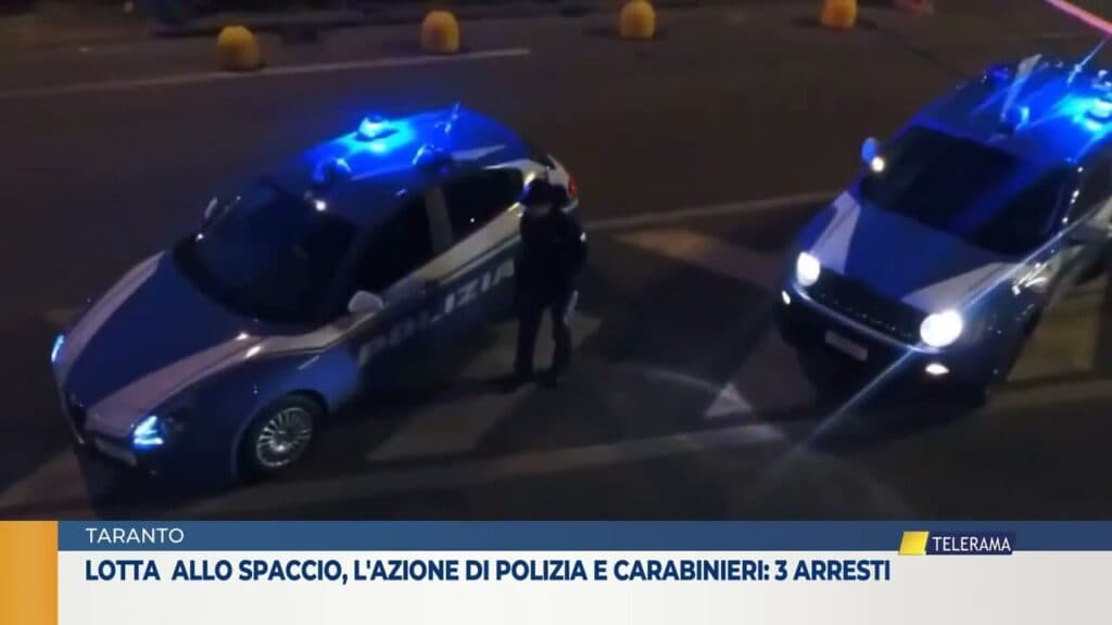 Taranto, lotta allo spaccio: 3 arresti in città