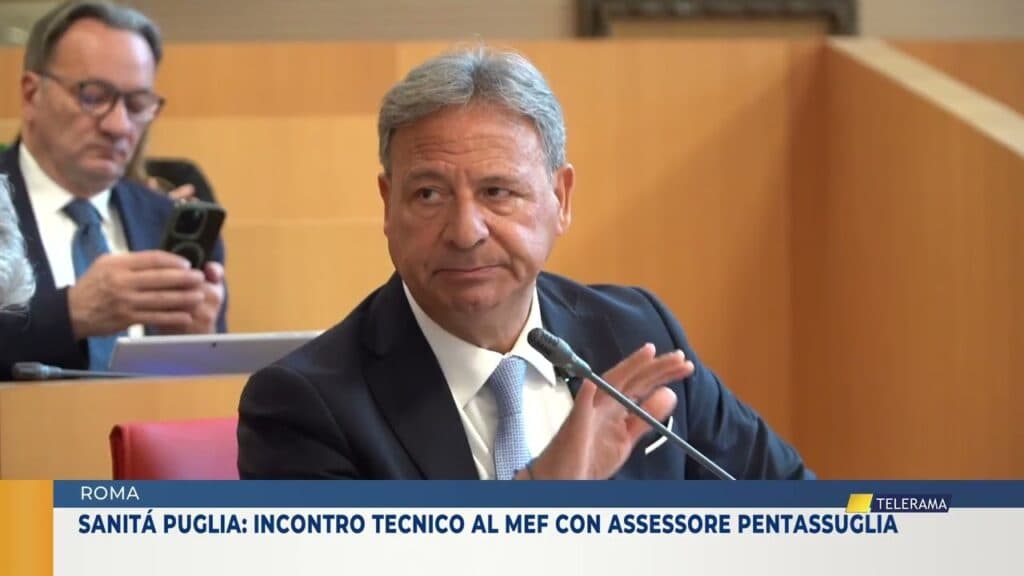 Sanità Puglia, Pentassuglia al Mef: piano di rientro entro il 30 maggio