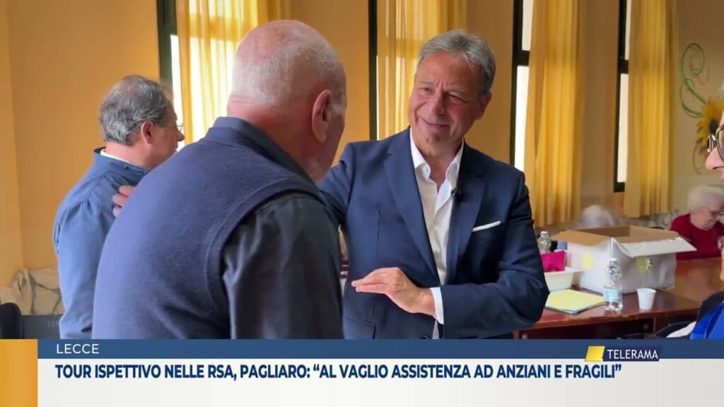 Lecce, tour ispettivo nelle Rsa, Pagliaro: “Al vaglio assistenza ad anziani e fragili”