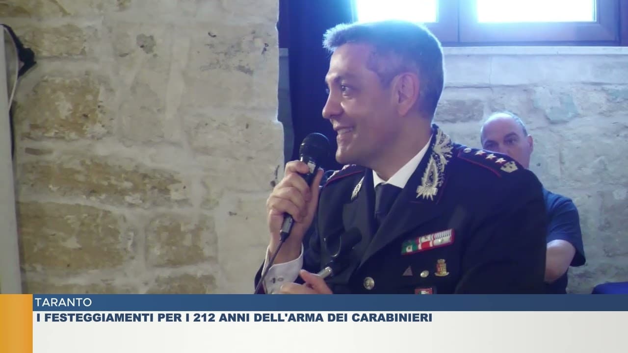 Taranto, Carabinieri: 212 anni di fedeltà e impegno