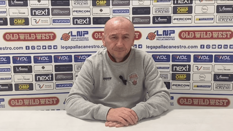 Luca Dalmonte, coach HDL Nardò, IN SALA STAMPA