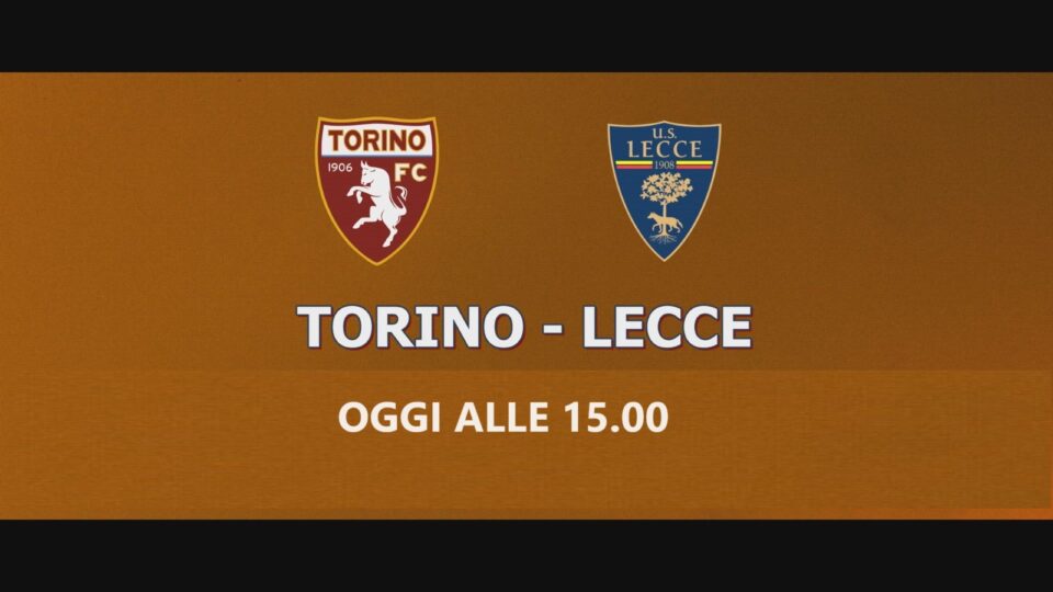 Torino - Lecce alle 15.00 su TeleRama