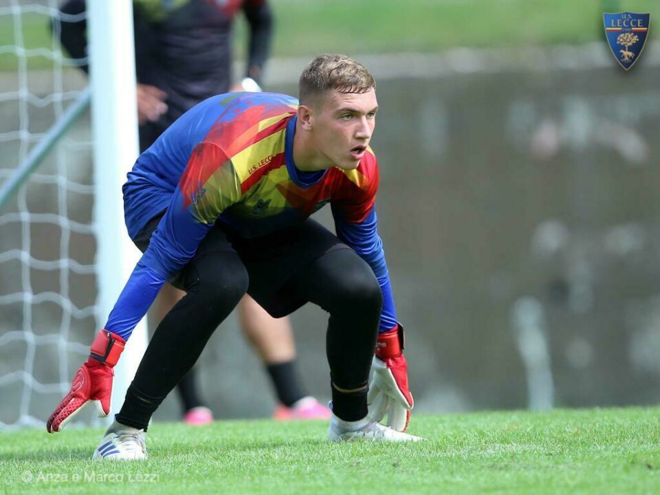 Borbei, portiere. Foto U.S. Lecce- Anza e Marco Lezzi