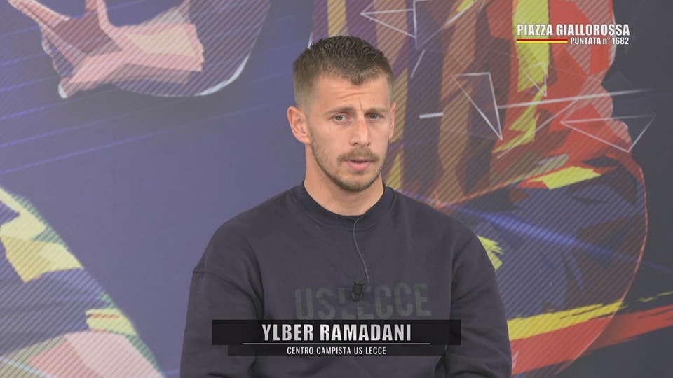 Ylber Ramadani, centrocampista del Lecce a Piazza Giallorossa