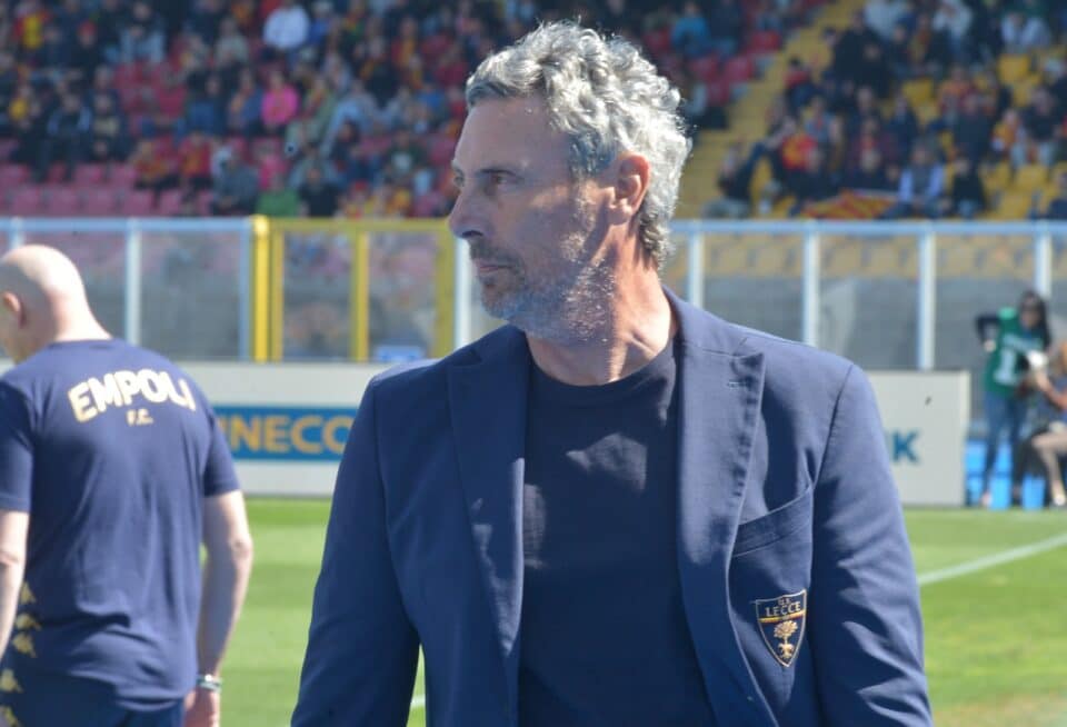 Luca Gotti, allenatore del Lecce (foto P.Pinto)