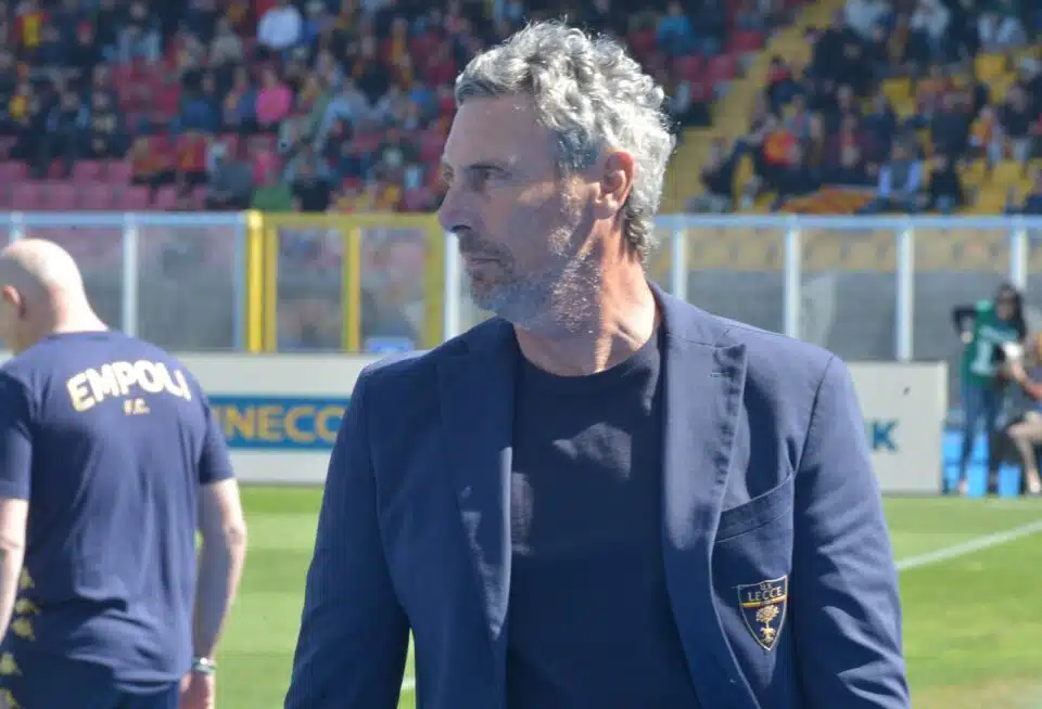 Luca Gotti, allenatore del Lecce (foto P.Pinto)