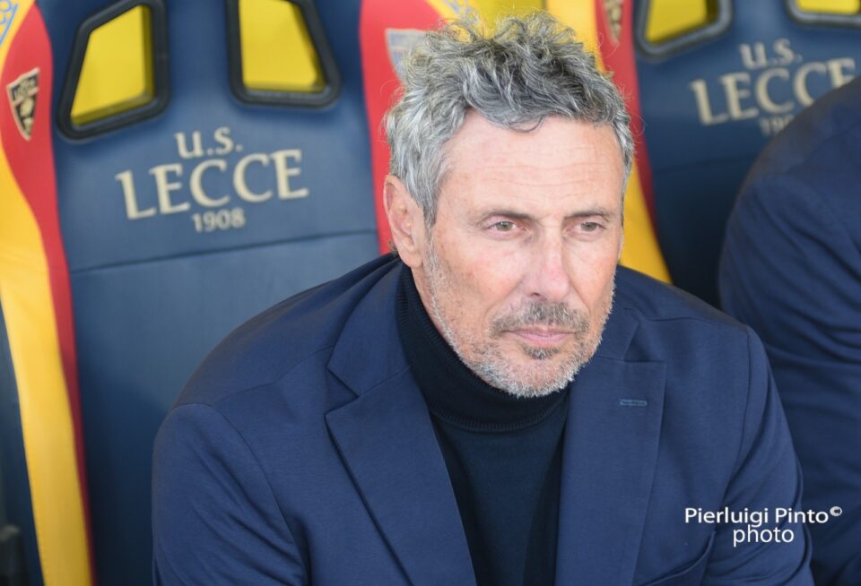 Luca Gotti, allenatore del Lecce (foto P.Pinto)