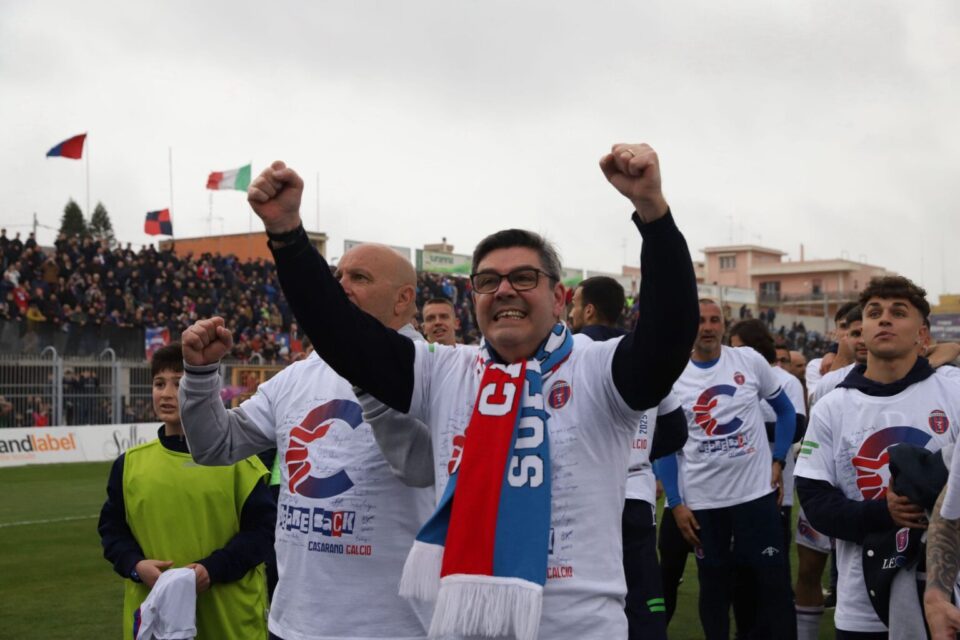 Il Casarano e il presidente Filograna