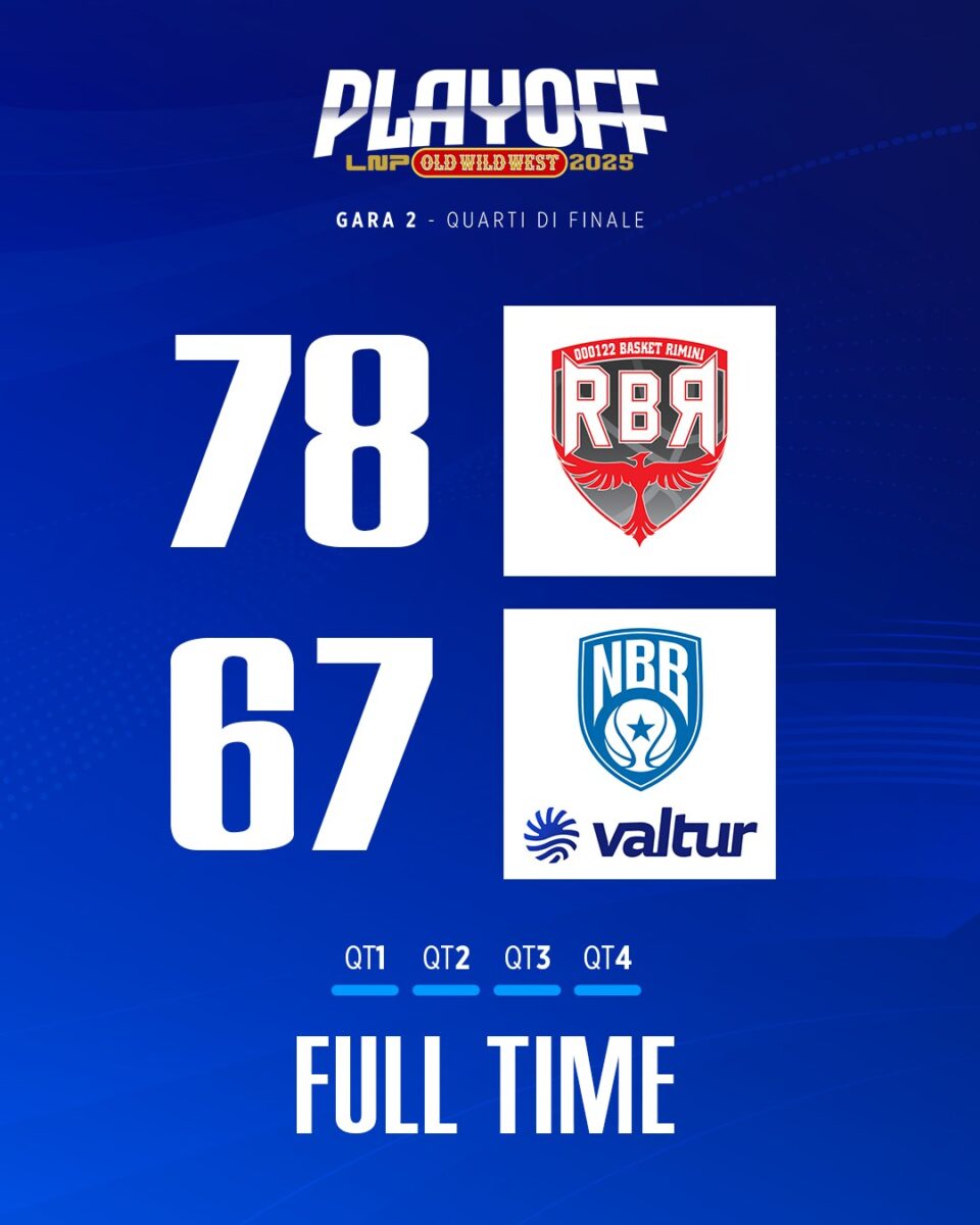 RIMINI - BRINDISI PLAYOFF A2 BASKET - GRAFICA