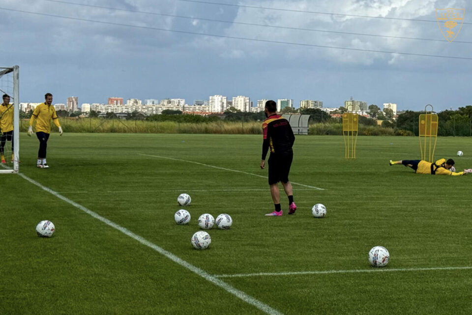Il Lecce in ritiro a Roma