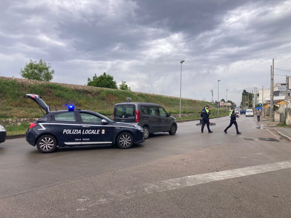 Incidente a Tricase, grave 18enne