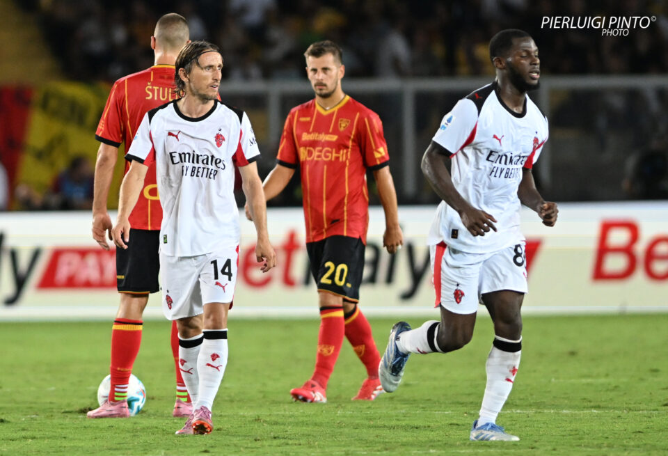 Lecce-Milan, Modric, Ramadani, Fofana