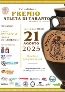 XVI edizione del “Premio Atleta di Taranto”