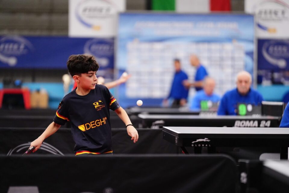 Matteo De Luca, tennis da tavolo
