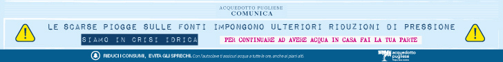 ACQUEDOTTO PUGLIESE SIAMO IN CRISI IDRICA